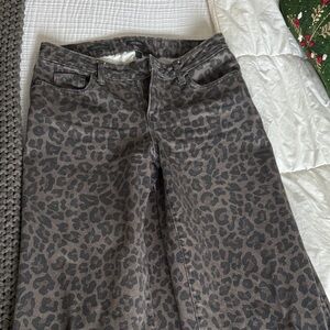 Wild Fable Leopard Print Straight Leg Jeans
